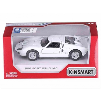 Model 1:32, Kinsmart, 1966 Ford GT40 MKII, bialy (A752FGTBI)
