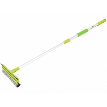 Myjka do szyb 20 cm ze ściągaczką, aluminiowa teleskopowa rączka 55-90 cm
