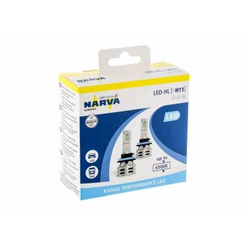 Żarówki NARVA H11 LED 12/24V 24W, PGJ19-2, Range Performance, 2 szt.