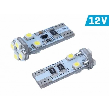 Żarówka VISION W5W (T10) 12V 8x 3528 SMD LED, CANBUS, biała, 1 szt.