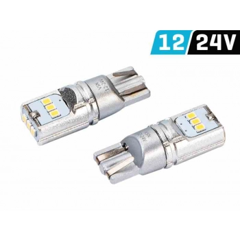 Żarówka VISION W5W (T10) 12/24V 9x 2016 SMD LED, CANBUS, biała, 2 szt.