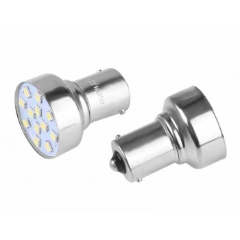 Żarówka VISION P21W BA15s 12V 12x 2835 SMD LED, biała, 2 szt.