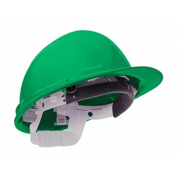 Kask ochronny HDPE, regulowany 53-63 cm, zielony