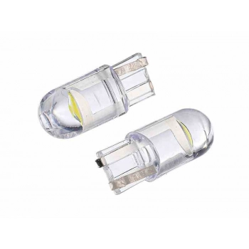 Żarówka VISION W5W (T10) 12V 1x F10 LED, całoszklana, biała, 2 szt.