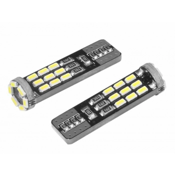 Żarówka VISION W5W (T10) 12V 24x 3014 SMD LED, CANBUS, biała, 2 szt.