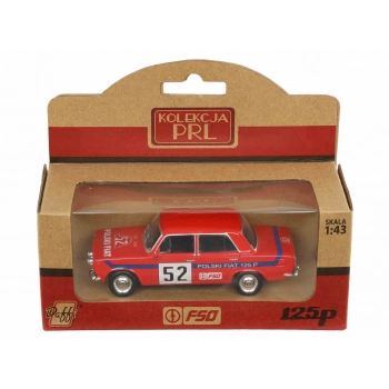 Model 1:43, Fiat 125p Rally, czerwony (A22065C)