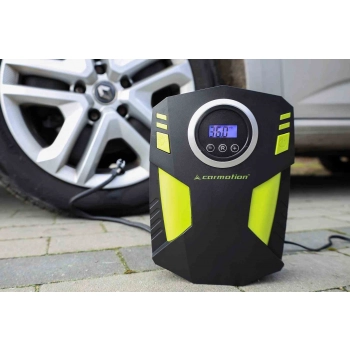 Kompresor powietrza DC 12V, 150 PSI, automatyczny z cyfrowym ciśnieniomierzem, 4 adaptery