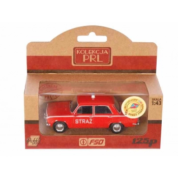 Model 1:43, Fiat 125p Straż, czerwony