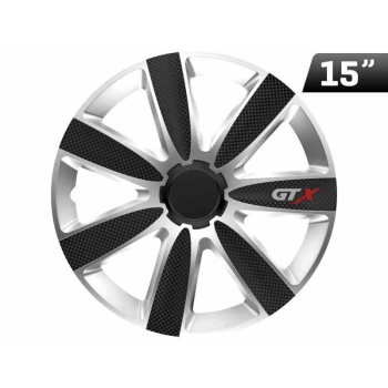 Kołpak GTX carbon black / silver 15``, 1 szt.