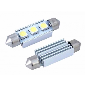 Żarówka VISION Festoon SV8.5 41mm 12V 3x 5050 SMD LED, CANBUS, biała, 1 szt.