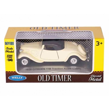 Model 1:34, 1939 CITROËN 11B Traction Avant Cabrio, kremowy (A008751C1TK)