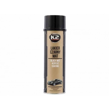 LAKIER CZARNY MAT Szybkoschnąca matowa farba akrylowa, czarna, 500 ml