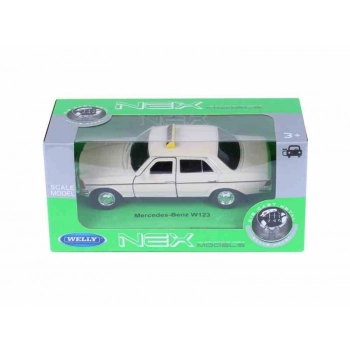 Model 1:34, MERCEDES-BENZ W123, TAXI, kremowy (A880MBWTK)