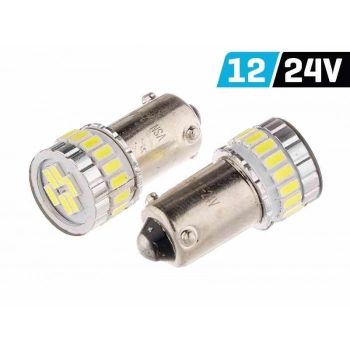 Żarówka VISION H21W BAY9s 12/24V 18x SMD LED, nonpolar, CANBUS, biała, 2 szt.