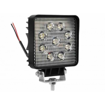 Lampa robocza 12/24V, 9x3W, 9 diod CREE dł. 117  szer. 45 wys. 117 mm