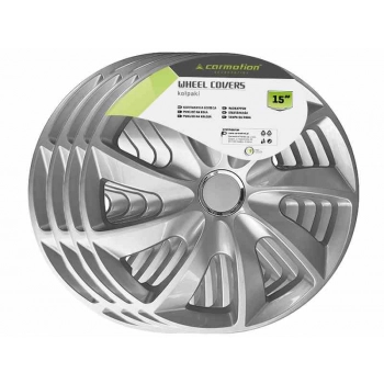 Kołpaki STIG silver laquered + ring 15