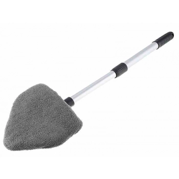 Myjka do szyb z mikrofibry, trójkątna, uchwyt aluminiowy teleskopowy 38 - 52 cm