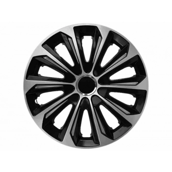 Kołpaki EXTRA STRONG silver - black 16