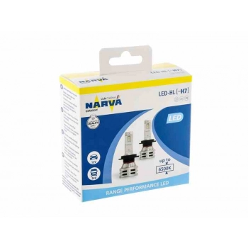 Żarówki NARVA H7 LED 12/24V 24W, PX26d, Range Performance, 2 szt.