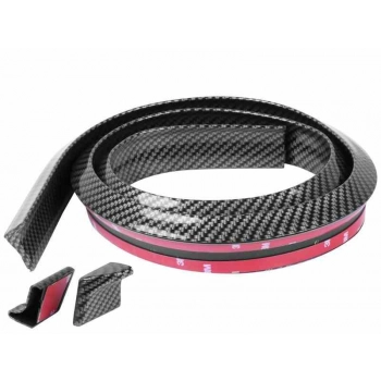 Listwa - spoiler na tylną klapę, 38 x 18 x 1500 mm, z końcówkami, carbon