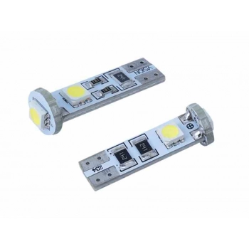 Żarówka VISION W5W (T10) 12V 3x 5050 SMD LED, CANBUS, biała, 2 szt.