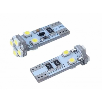 Żarówka VISION W5W (T10) 12V 8x 3528 SMD LED, CANBUS, biała, 1 szt.