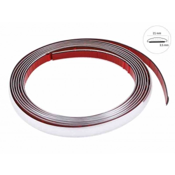 Listwa dekoracyjna, chrom, 21 mm x 5m (58991)