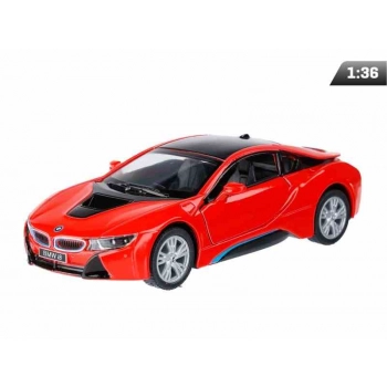 Model 1:36, Kinsmart, BMW i8, czerwony (A11748C)