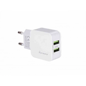 Ładowarka sieciowa 2x USB 2.4A