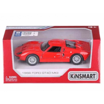 Model 1:32, Kinsmart, 1966 Ford GT40 MKII, czerwony