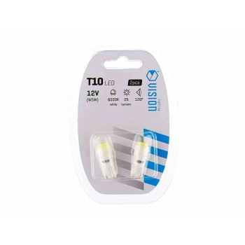 Żarówka VISION W5W (T10) 12V 1x COB LED, biała, 2 szt.