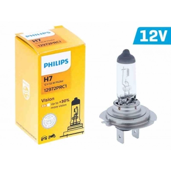 Żarówka PHILIPS H7 12V 55W PX26d Vision +30%