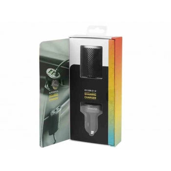 Ładowarka 12/24V 2x USB + 2x USB 5.1A Auto ID, na przewodzie 100cm z klipsem
