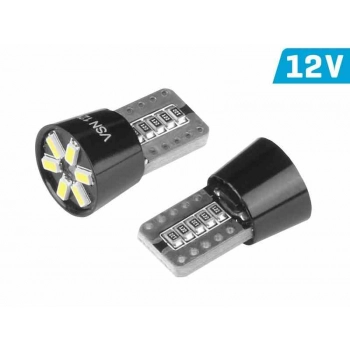 Żarówka VISION W5W (T10) 12V 6x 3014 SMD LED, CANBUS, biała, 2 szt.