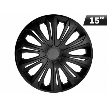 Kołpaki STRONG black MAT 15", 4 szt.