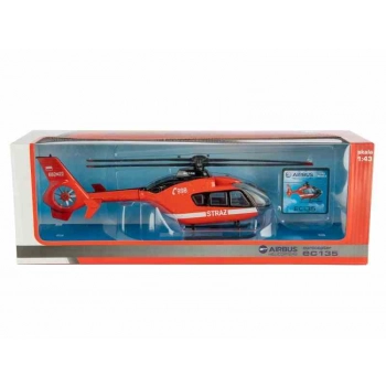 Model 1:43, Helikopter Straż EC-135, czerwony