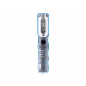 Lampa warsztatowa 9x 0.5W Super White 2835 SMD LED 500 lm + 2W LED 150 lm, akumulatorowa, IK08, IP54, z zaczepem i 2 magnesami