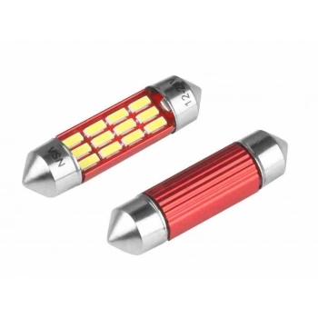 Żarówka VISION Festoon SV8.5 36mm 12/24V 12x 4014 SMD LED, nonpolar, CANBUS, biała, 2 szt.