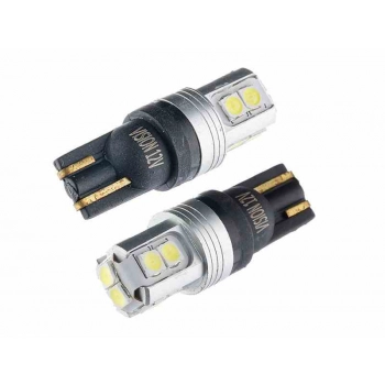 Żarówka VISION W5W (T10) 12V 10x 3030 SMD LED, nonpolar, CANBUS, biała, 2 szt.