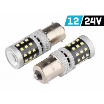 Żarówka VISION R5W/R10W BA15s 12/24V 39x 2016 SMD LED, nonpolar, CANBUS, biała, 2 szt.