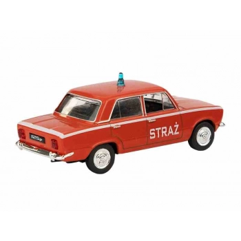 Model 1:43, Fiat 125p Straż, czerwony