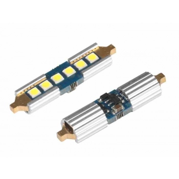 Żarówka VISION Festoon SV8.5 39mm 12/24V 6x 3030 SMD LED, nonpolar, CANBUS, biała, 2 szt.
