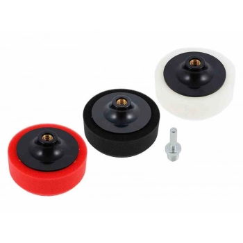 Gąbki polerskie 3 w 1 + adapter
