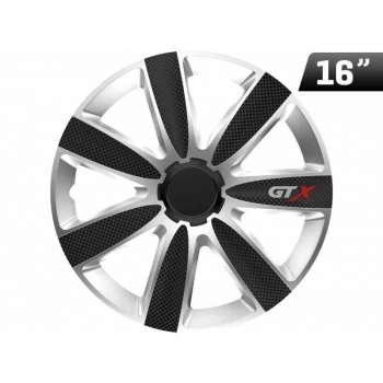 Kołpak GTX carbon black / silver 16``, 1 szt.