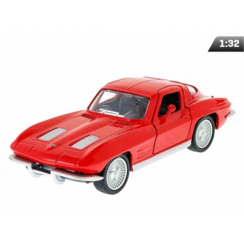 Model 1:32, RMZ 1963 Chevrolet Corvette Stingray Split Window, czerwony