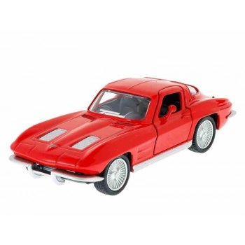 Model 1:32, RMZ 1963 Chevrolet Corvette Stingray Split Window, czerwony