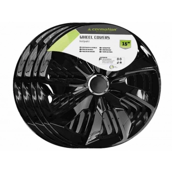 Kołpaki STIG black laquered + ring 15