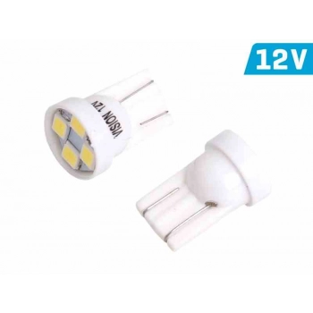 Żarówka VISION W5W (T10) 12V 4x 2835 SMD LED, biała, 1 szt.