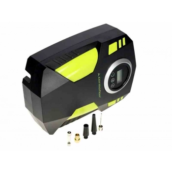 Kompresor powietrza DC 12V, 150 PSI, automatyczny z cyfrowym ciśnieniomierzem, 4 adaptery