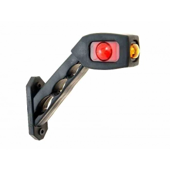 Lampa obrysowa LED skośna kombi prawa 12/24V